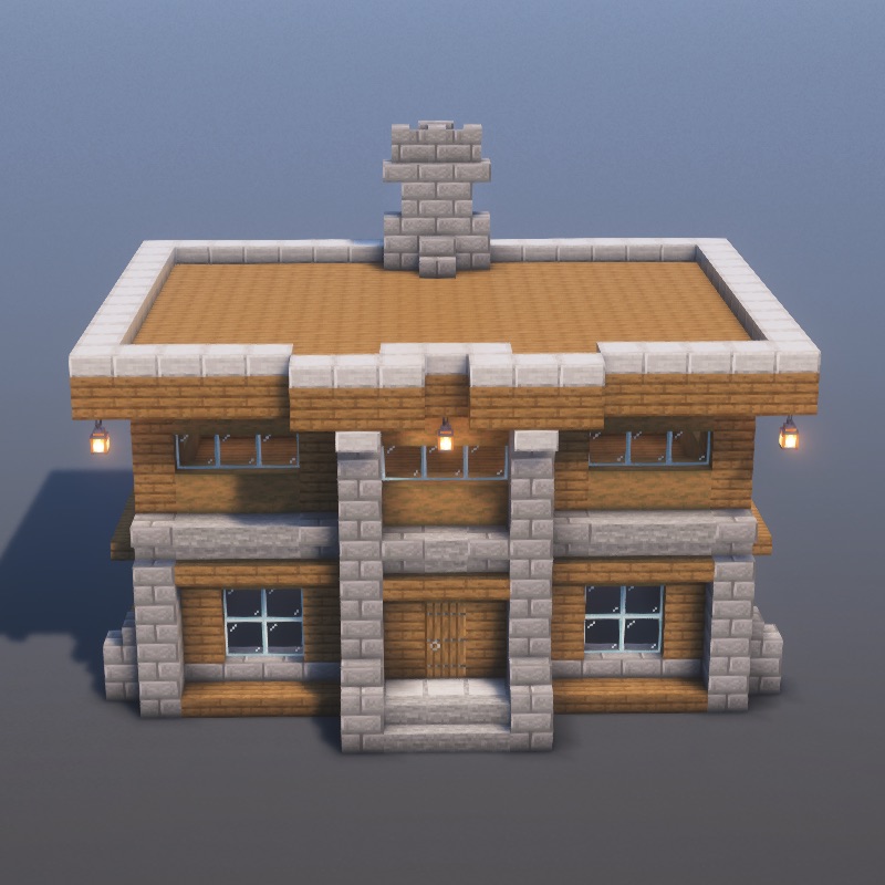 How to build Classic Village House in Minecraft - Survival step by step tutorial