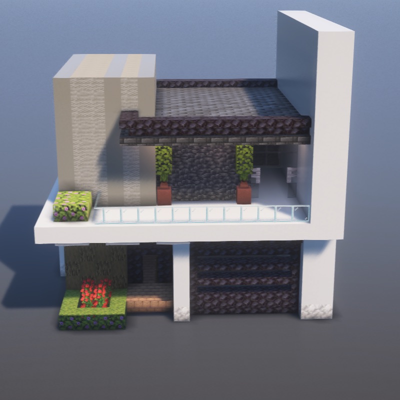 How to build Contemporary House in Minecraft - Modern step by step tutorial