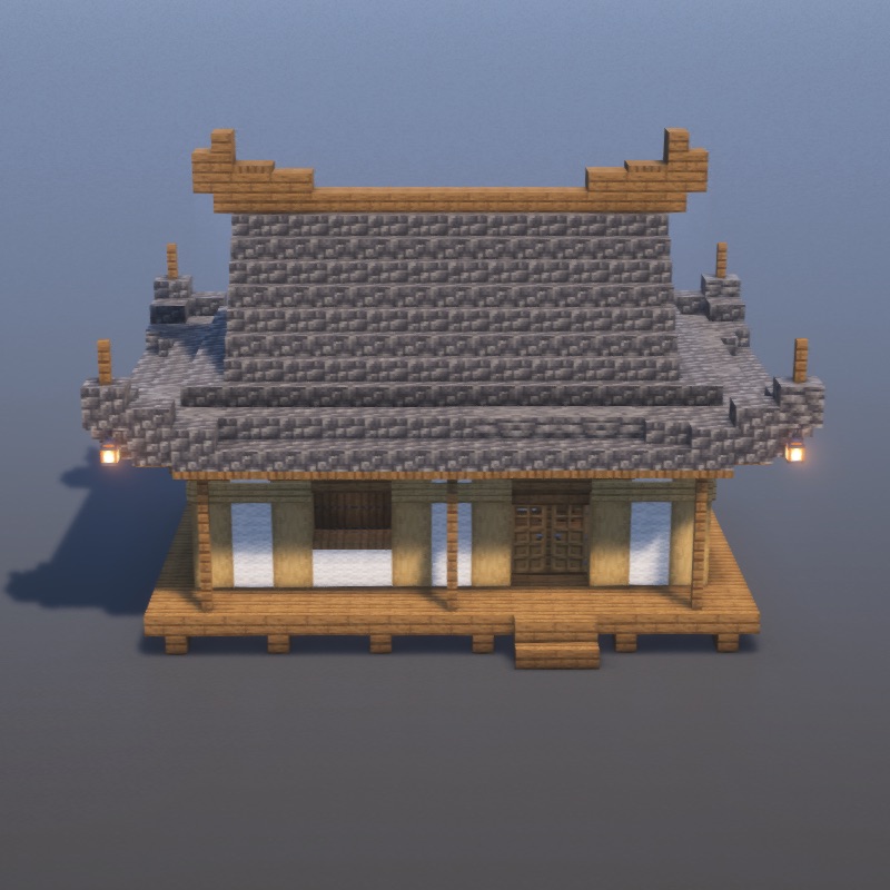 How to build Samurai House in Minecraft - Medieval step by step tutorial