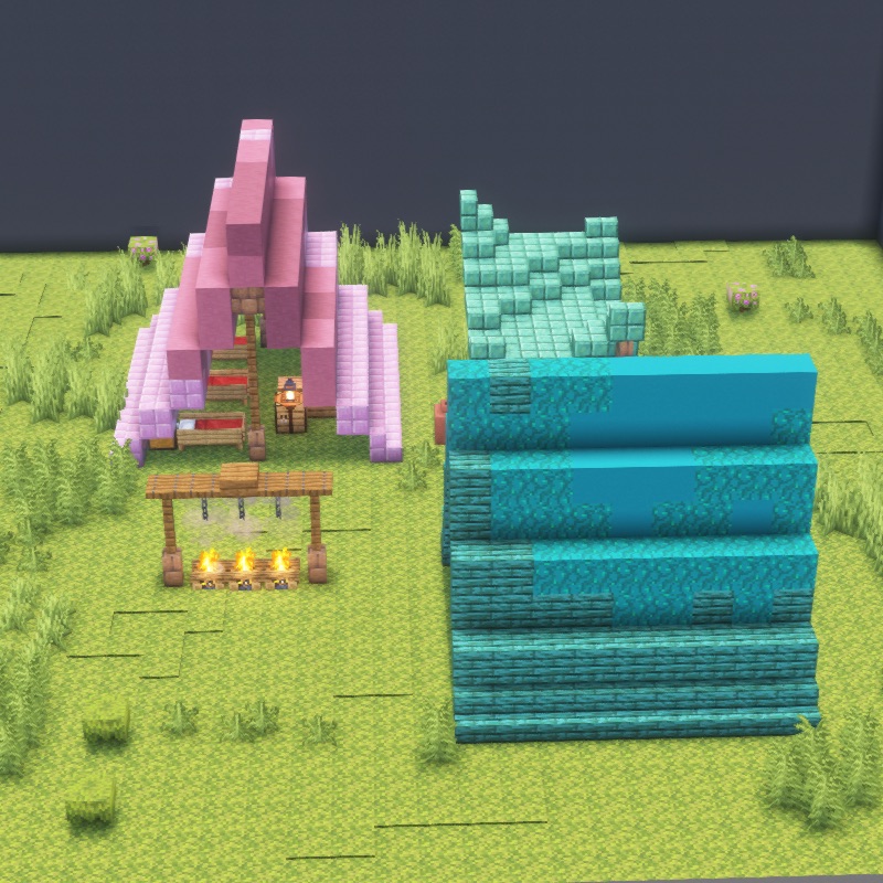 How to build Camping Tents in Minecraft