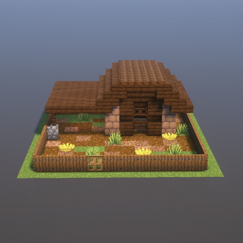 How to build Chicken Coop in Minecraft - Rustic tutorial