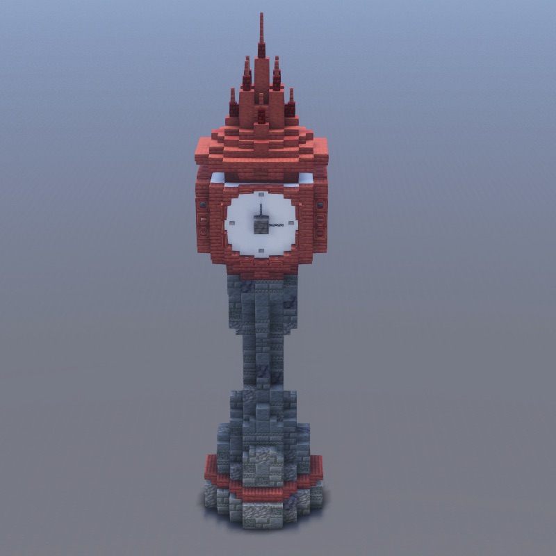 How to build Clock Tower in Minecraft - Medieval step by step tutorial
