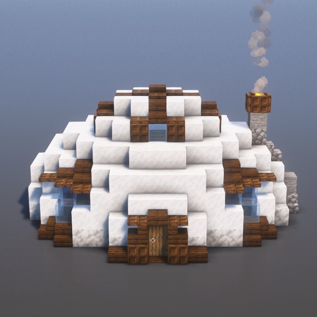 How to build Cozy Igloo Base in Minecraft