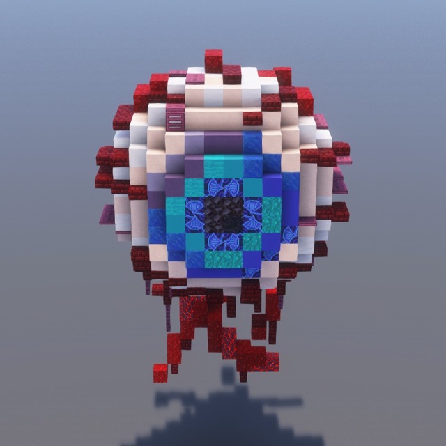 How to build Eldritch Eye in Minecraft - Halloween step by step tutorial