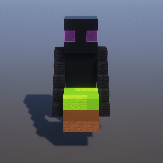 How to build Enderman in Minecraft