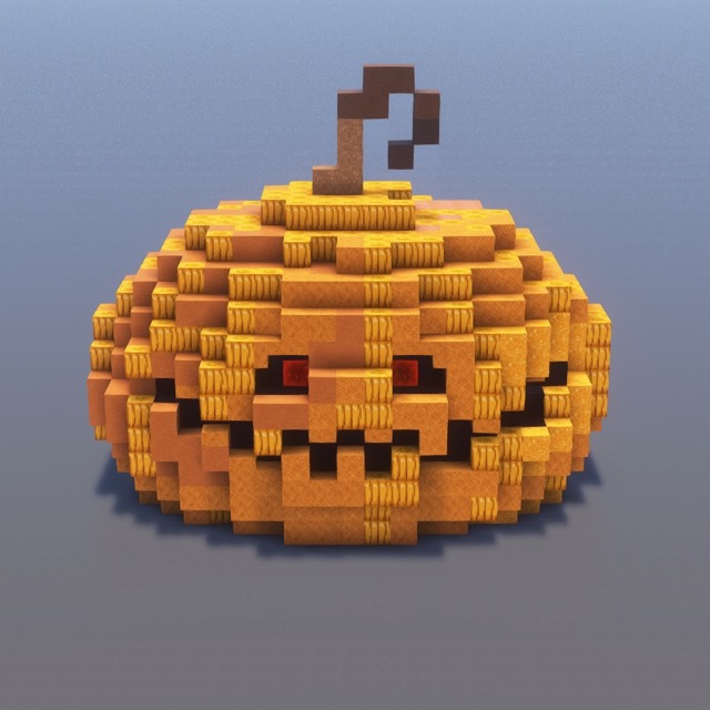 How to build Evil Pumpkin in Minecraft - Halloween step by step tutorial