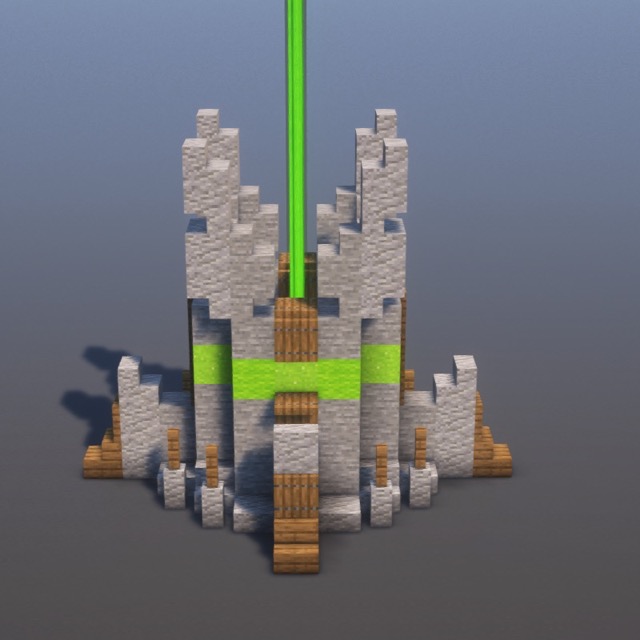 How to build Magic Beacon Tower in Minecraft - Fantasy step by step tutorial