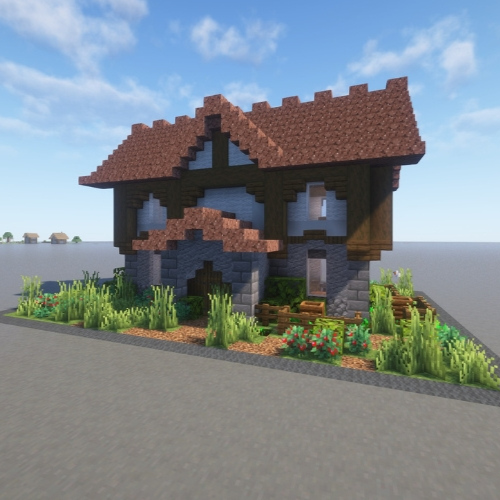 How to build Medieval Cottage in Minecraft