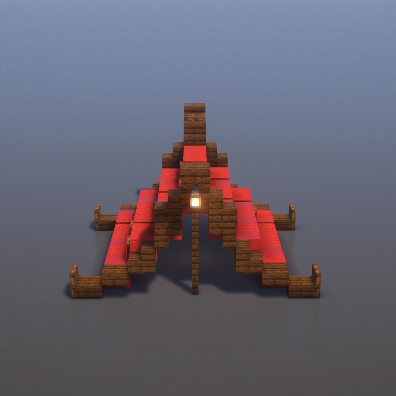 How to build Medieval Tent in Minecraft - Medieval step by step tutorial