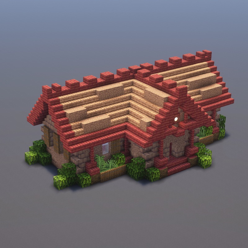 How to build Mud House in Minecraft