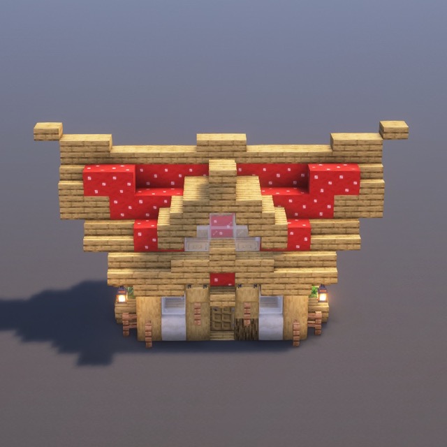 How to build Mushroom Cottage in Minecraft