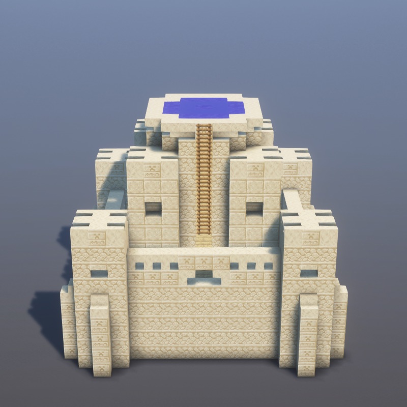 How to build Sand Castle in Minecraft - Modern step by step tutorial