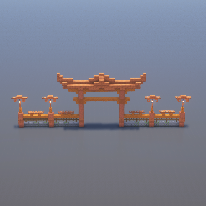 How to build Japanese Wall in Minecraft